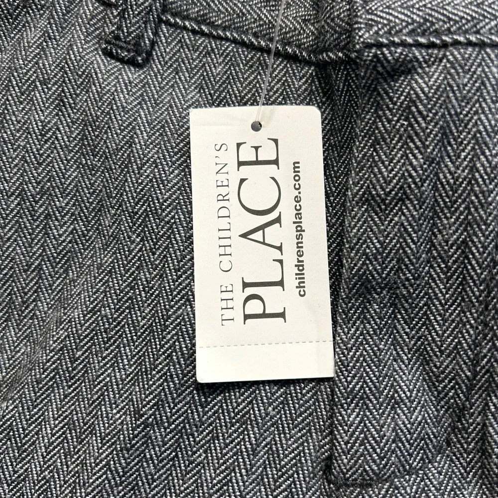 The Children's Place Herringbone Dress Pants Boys Size 4 Black